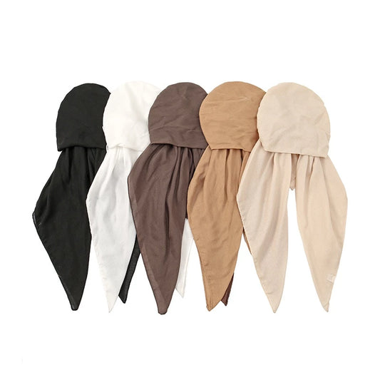 Hijab Women Cotton Inner Hijab | Hijab Undercap Elastic Muslim Headscarf