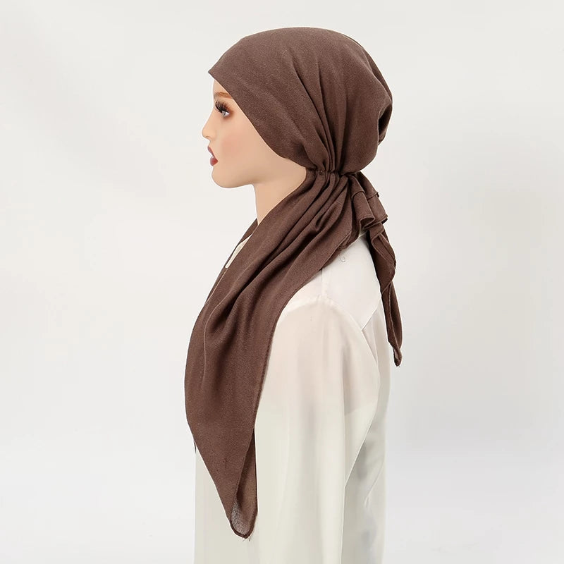 Hijab Women Cotton Inner Hijab | Hijab Undercap Elastic Muslim Headscarf