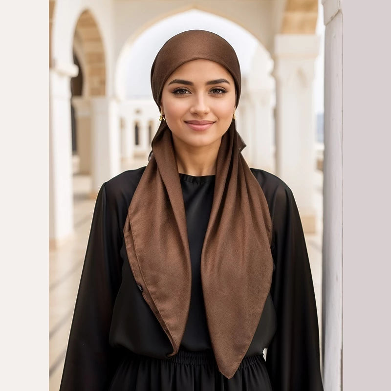 Hijab Women Cotton Inner Hijab | Hijab Undercap Elastic Muslim Headscarf