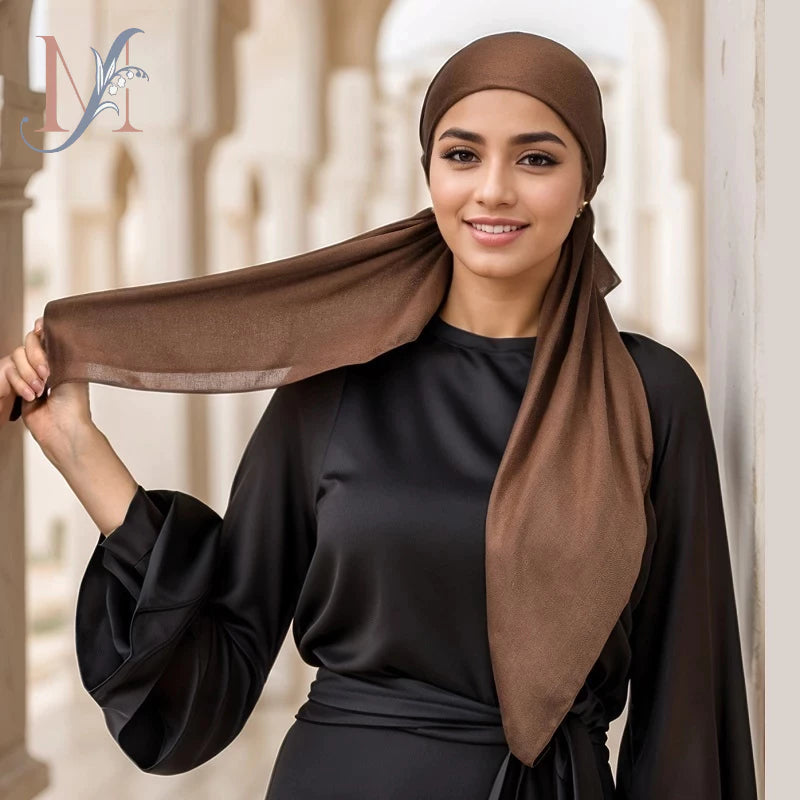 Hijab Women Cotton Inner Hijab | Hijab Undercap Elastic Muslim Headscarf