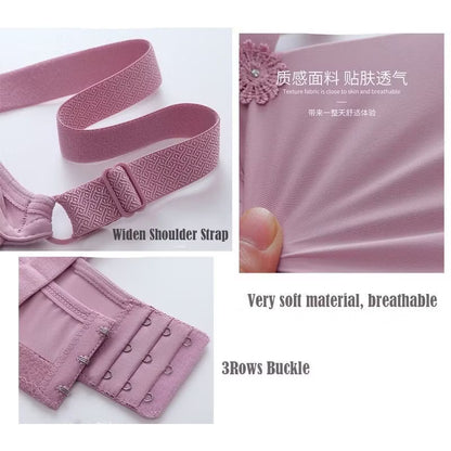 Bra Plus Size Bossy Cup Wireless Bra Women Bra Full Cup Cotton